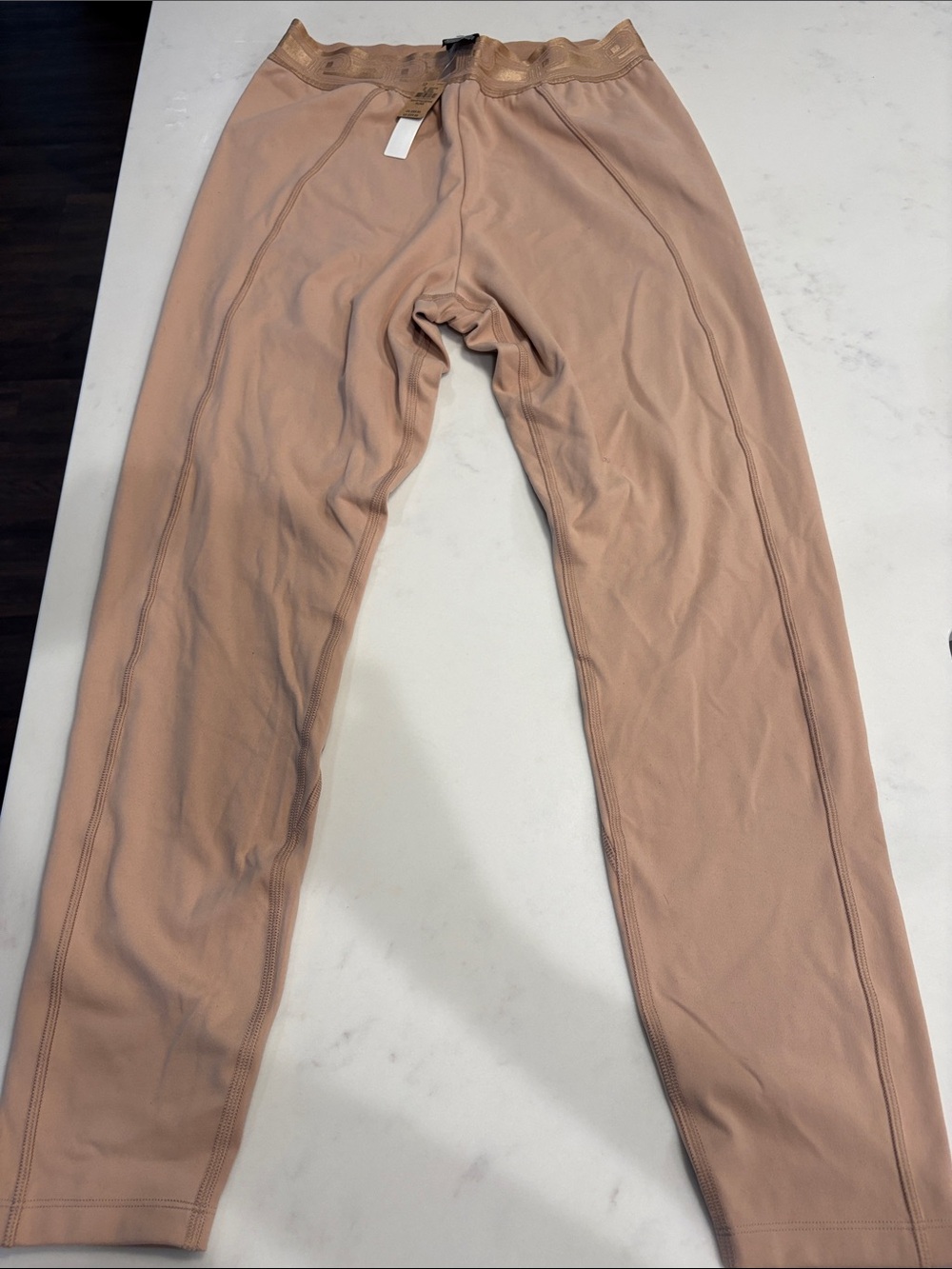 PINK Victoria's Secret Nude/Tan Seam Leggings